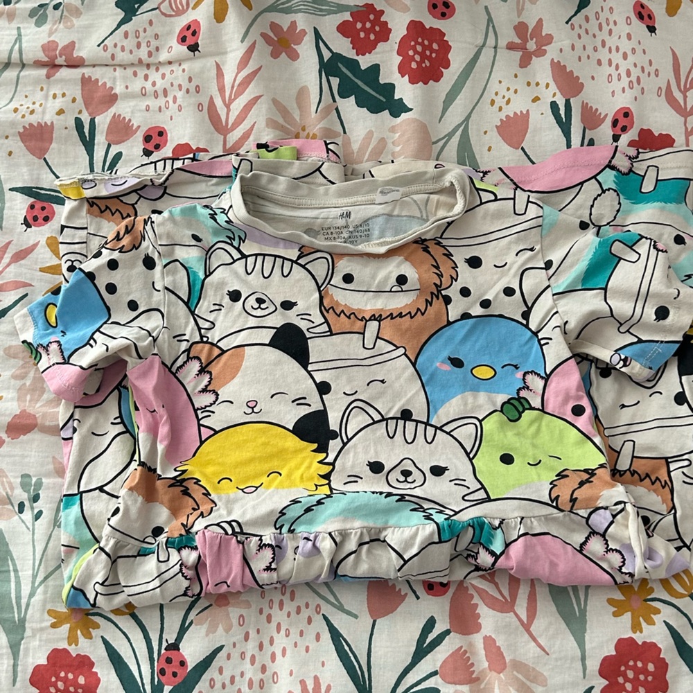 H&M Multicolor Cartoon Print Top